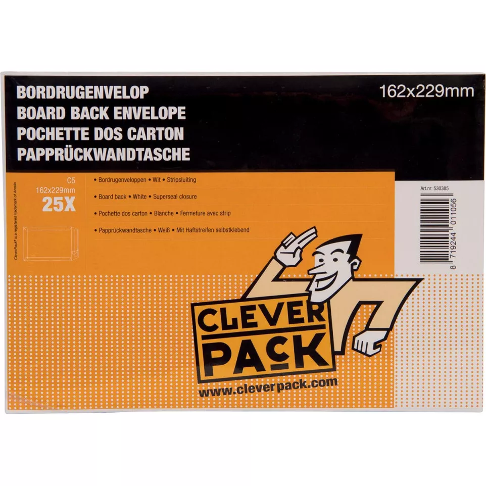 Cleverpack bordrugenveloppen, ft 162...