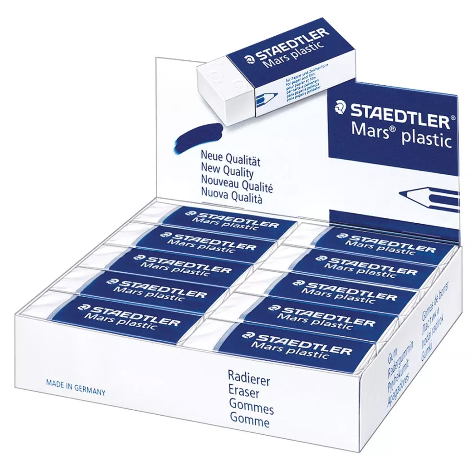 Staedtler gum Mars Plastic, wit, doos...
