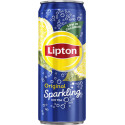 Lipton Ice Tea Sparkling frisdrank, bruisend, sleek blik van 33 cl, pak van 24 stuks