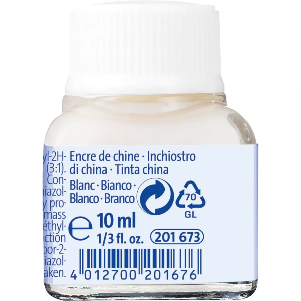 Pelikan encre de Chine, blanc, flacon...