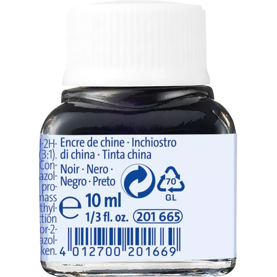Pelikan encre de Chine, noir, flacon...