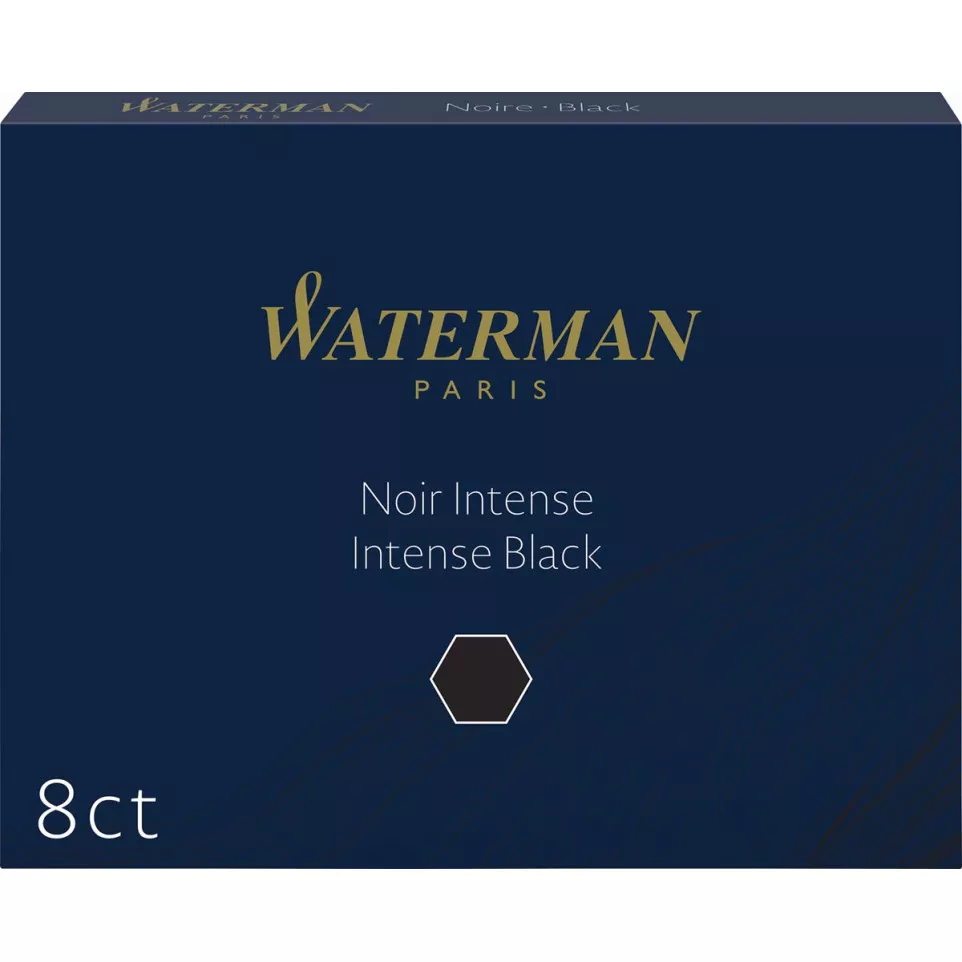Waterman inktpatronen Standard zwart,...