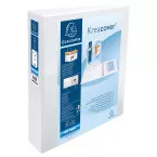 Exacompta Kreacover Customizable 4-Ring Binder 50 mm Rings 7 cm Spine White