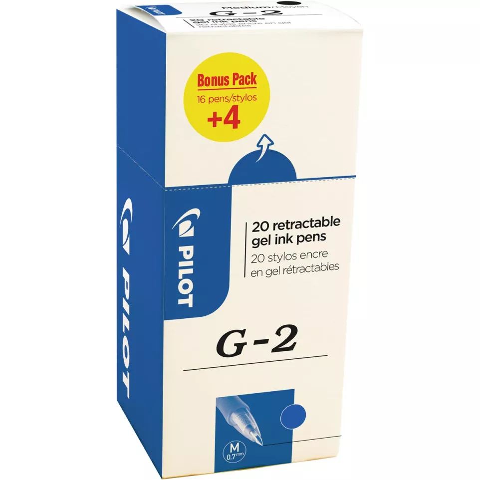 Pilot roller à encre gel G-2 moyen,...