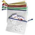 Tarifold pochette à zip, ft A5, paquet de 8 pièces en couleurs assorties
