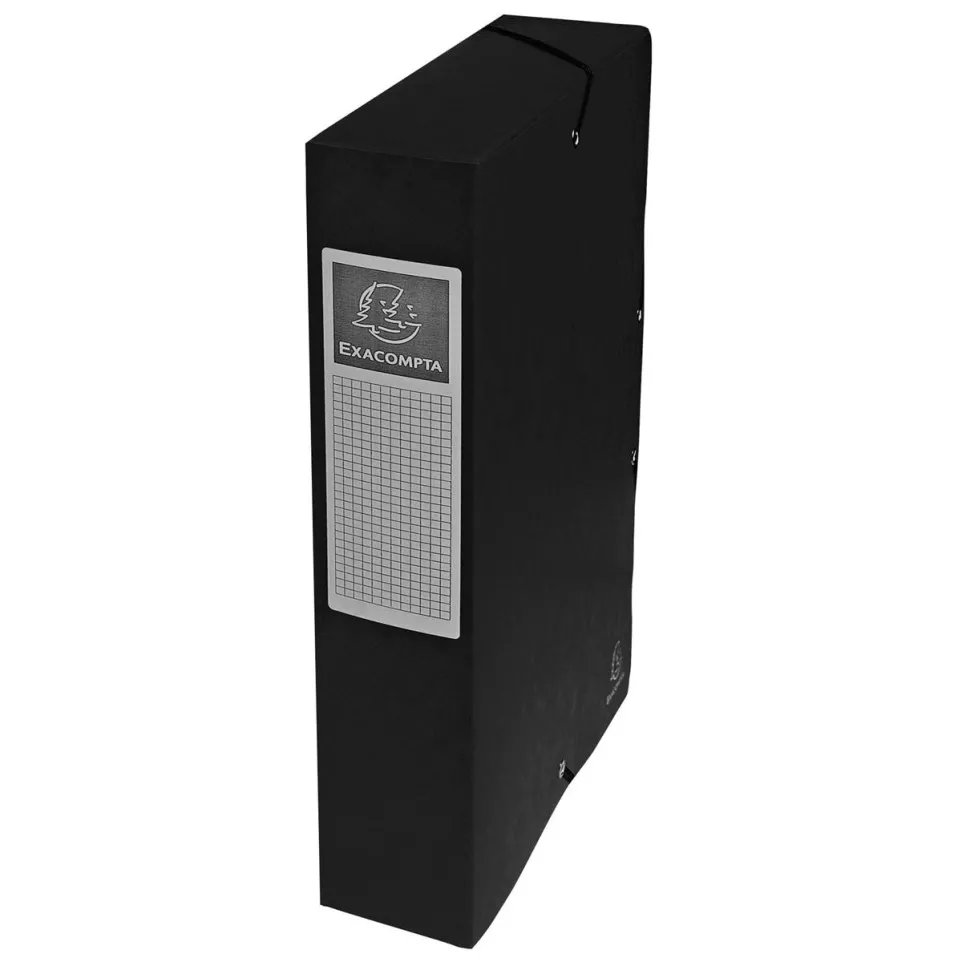 Exacompta Exabox Black Cardboard Box...