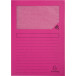 Exacompta L-map met venster Forever, pak van 100 stuks, roze