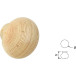 Ronde knop 741 Ø 35mm grenen hout / pce