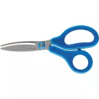 Plus FitCut Curve KIDS scissors, fluorine-coated blades, 14.5 cm, blue, blister pack