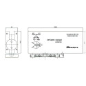 Dorint DFG885 inox hydraulische glasscharnier met 90° vergrendeling - Kracht 5 / pce