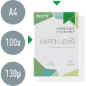 Leitz Premium Showtas A4 geopend, boven en links, 30% gerecycleerd plastic, pak van 100 stuks