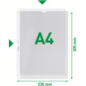 Pochette Leitz Premium A4, ouverture en haut et sur le côté gauche, 30 % de plastique recyclé