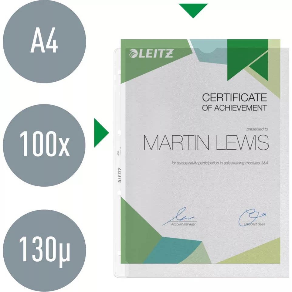 Leitz Premium Showtas A4 geopend,...