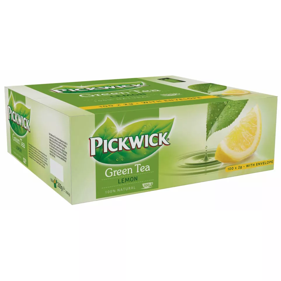 Pickwick Green Tea Lemon, Pack of 100...