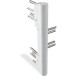 Paumelle à rouleau KT-RKN 3 lames à broche longue pour chant 0° vantail max 120 Kg RAL9016 Blanc / pce