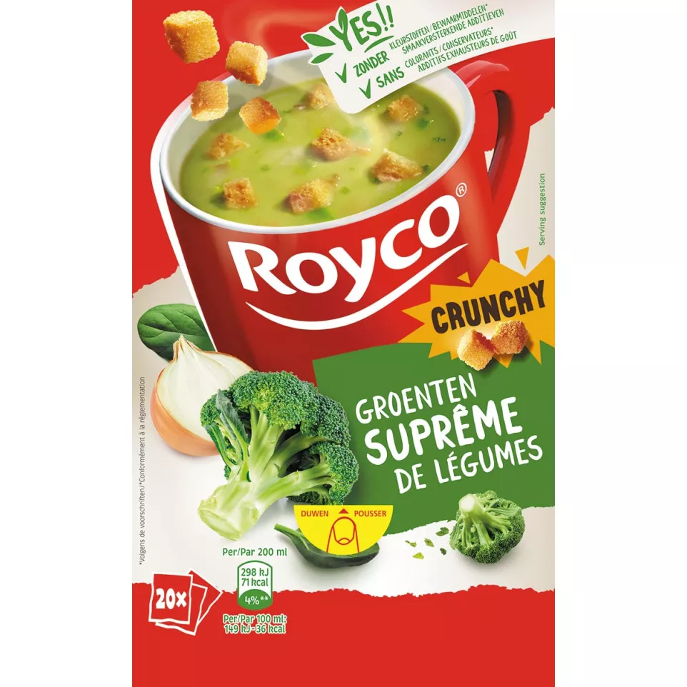 Royco Minute Soup suprême de légumes,...