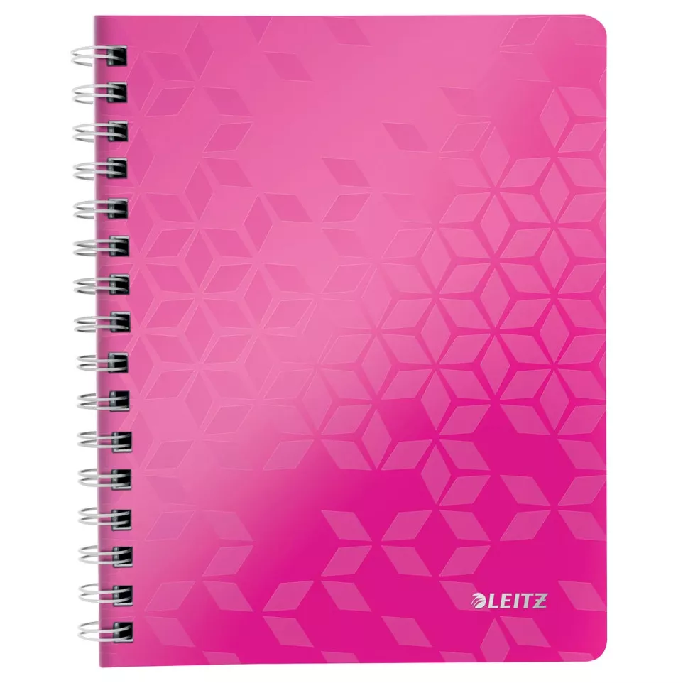 Leitz WOW Notebook A4 squared 5mm pink