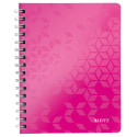 Leitz WOW schrift ft A4, gelijnd, roze