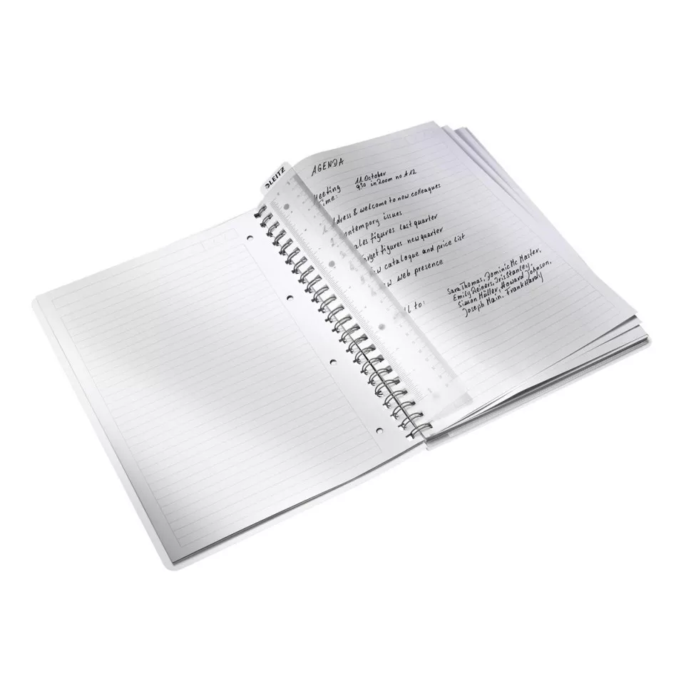 Leitz WOW schrift ft A4, gelijnd, roze
