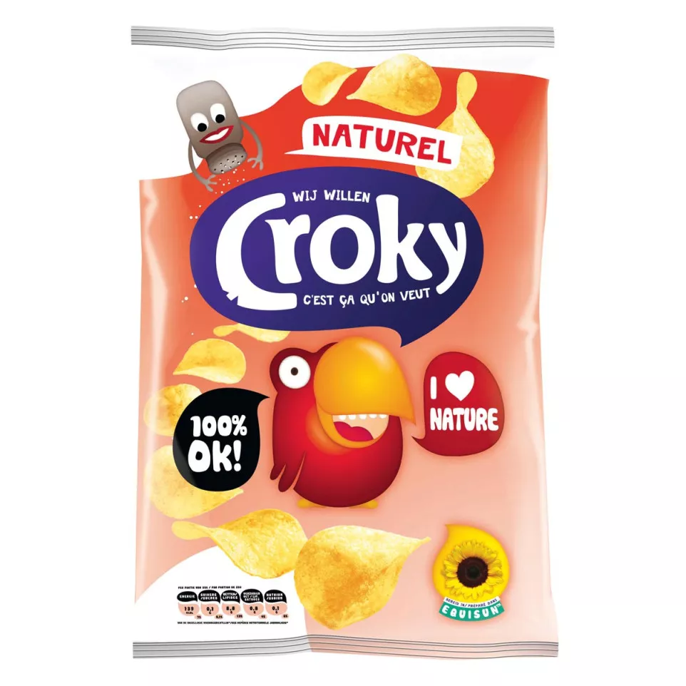 Croky Natural Potato Chips 100 g Bag