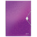 Leitz WOW elastomap met 3 kleppen, uit PP, ft A4, paars
