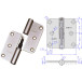 Argenta Close 80/80A Self-Closing Aluminium Spring Hinge Left Silver per piece