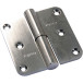 Argenta Aluminum Hinge 80x80 mm Bright Chrome Left / pc