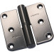 Paumelle alu Argenta 80x80 A noir RAL 9005 droite / pce