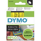 Dymo D1 tape 6 mm, zwart op...
