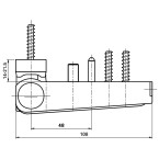 Paumelle Roto HTB108-48...