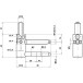 Fiche mâle anti-intrusion Otlav Exacta 495 réglable 3D zinguée / pce