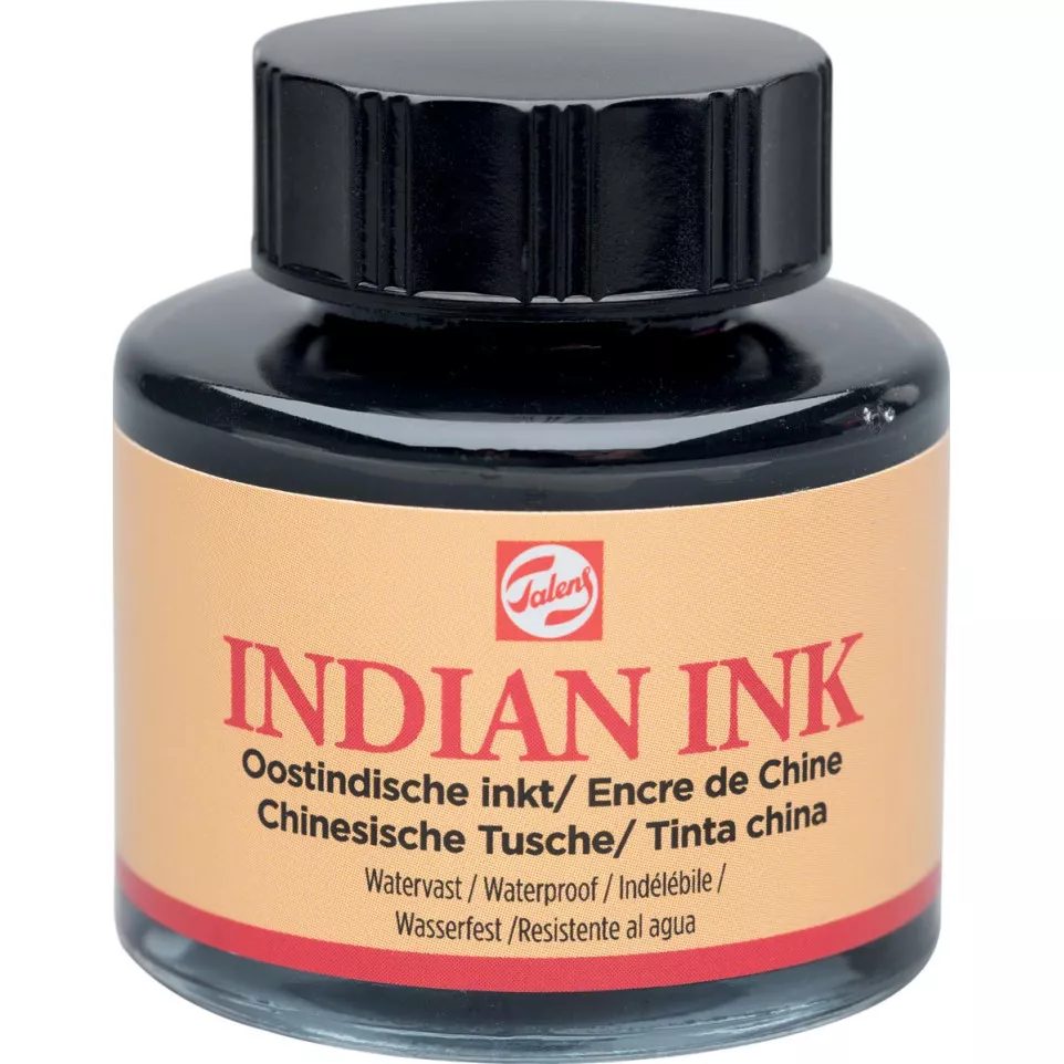 Talens Oostindische inkt, flesje van...