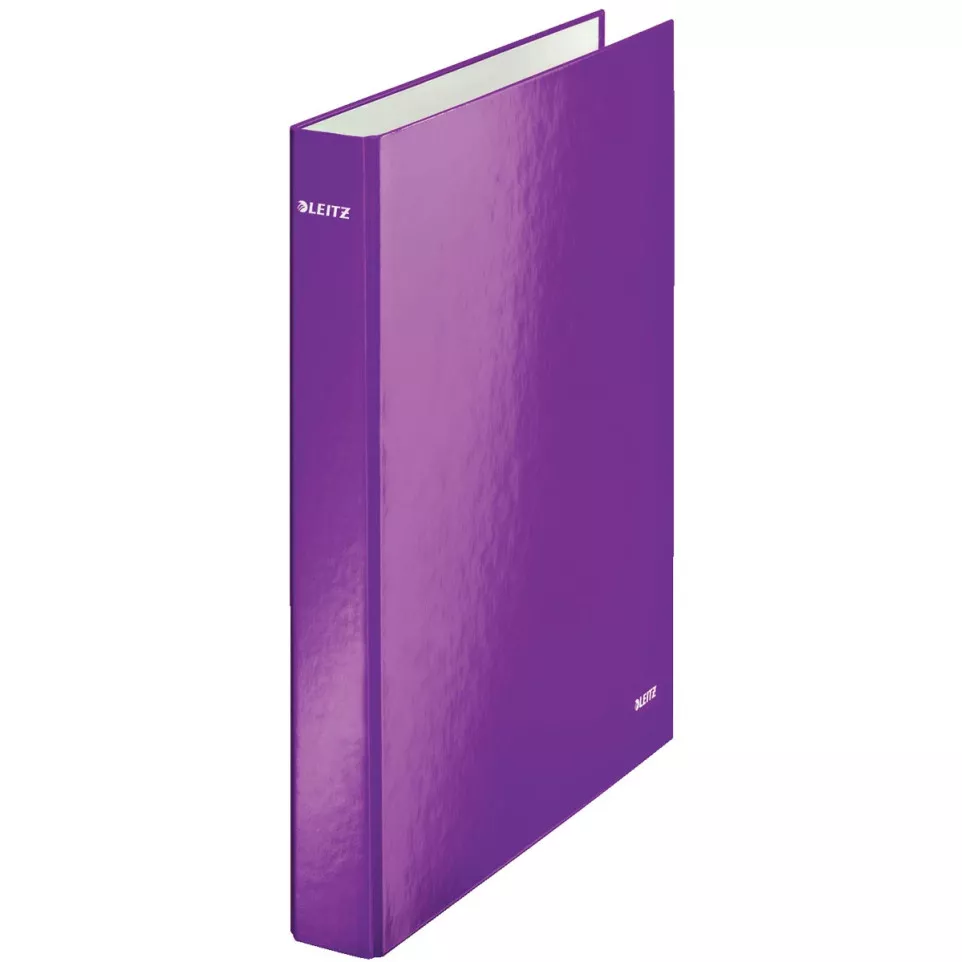 Leitz WOW Ring Binder 4 Rings Purple