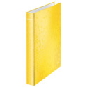 Leitz WOW Ring Binder 2 D-Ring A4 Yellow