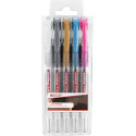 Edding 2185 Gel Rollerball Pens Assorted Colors Pack of 5