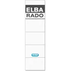 Elba Rado Plast étiquettes de dos ft 4,4 x 15,9 cm, paquet de 10 pièces