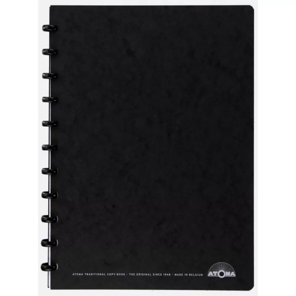 Atoma Meeting Book A4 Black 5 mm Grid