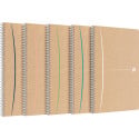 Oxford Touareg cahier à reliure spirale, 180 pages ft A4, ligné, couleurs assorties