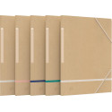 Oxford Touareg Cardboard Folder with Flaps A4 Beige and Assorted Colors Pack of 5