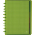 Atoma Trendy A4+ Notebook, 120 Pages, 5mm Grid, 6 Dividers and 5 Pockets, Assorted