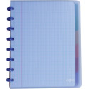 Atoma Trendy schrift, ft A5+, 120 bladzijden, commercieel geruit, met 6 tabbladen, in geassorteerde kleur