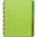 Atoma Trendy Notebook A5+, 120 Lined Pages, 6 Dividers, Assorted Colors, Polypropylene Cover