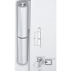 Dr Hahn KT-R 16/3mm Ral 8077 scharnier voor PVC deuren / pce