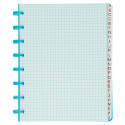 Atoma A5 Index Book, Transparent Cover, 5 mm Grid