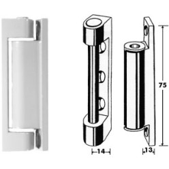 Fiche Anuba 7539GL en applique pour le PVC brun réversible / pce