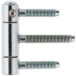 Fiche Anuba zingué Herkula à 3 tiges 16 x 62mm + fixations / pce