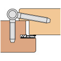 Herkula verzinkte Anuba plug met 3 stangen 16 x 62mm / pce