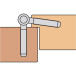 Fiche Anuba zingué à 2 broches 13x48mm / pce