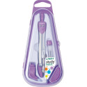 Linex compas scolaire 950, 3 pièces, en boîte distributrice, en couleurs assorties