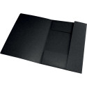 Oxford Top File+ Elasticated 3-Flap Folder A4 Black